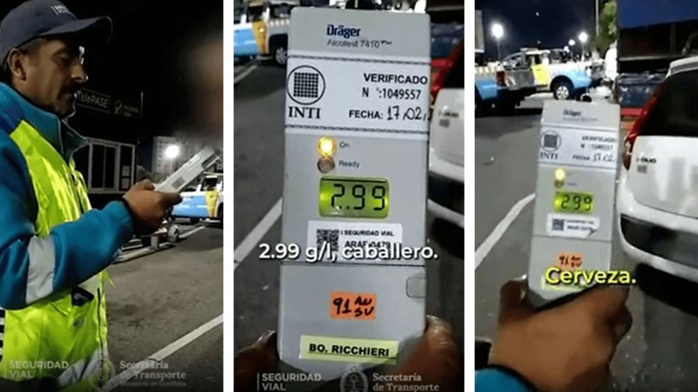 ¡VIDEO! Conducía con 2,99 gramos de alcohol en sangre : "Vengo del cumpleaños de mi hija"