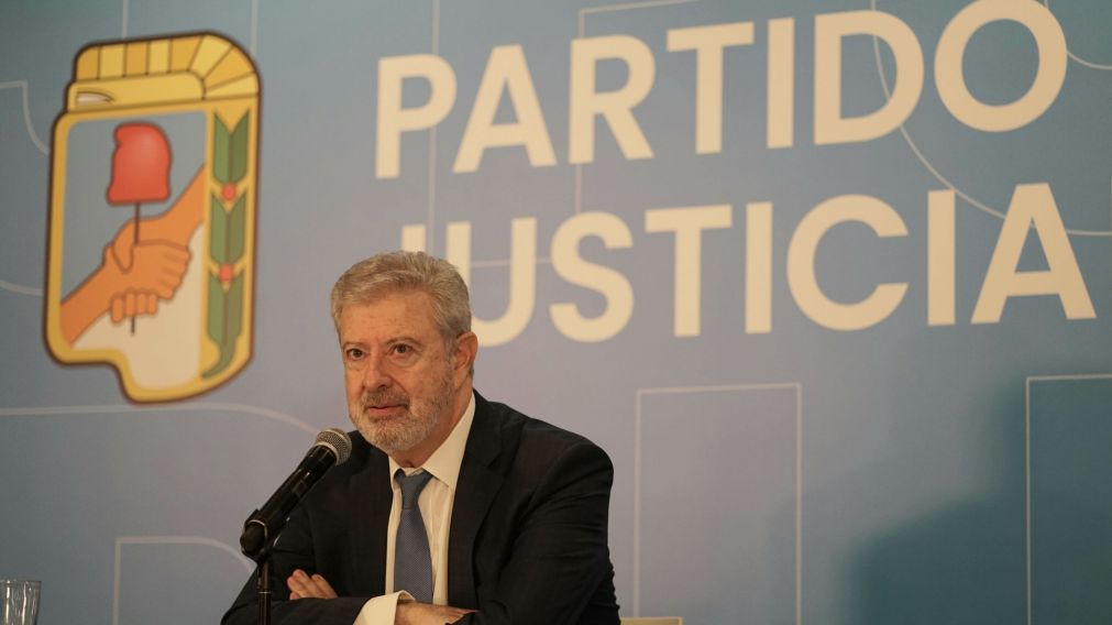 Carlos Beraldi ofreci� la conferencia de prensa en la sede del PJ (NA).