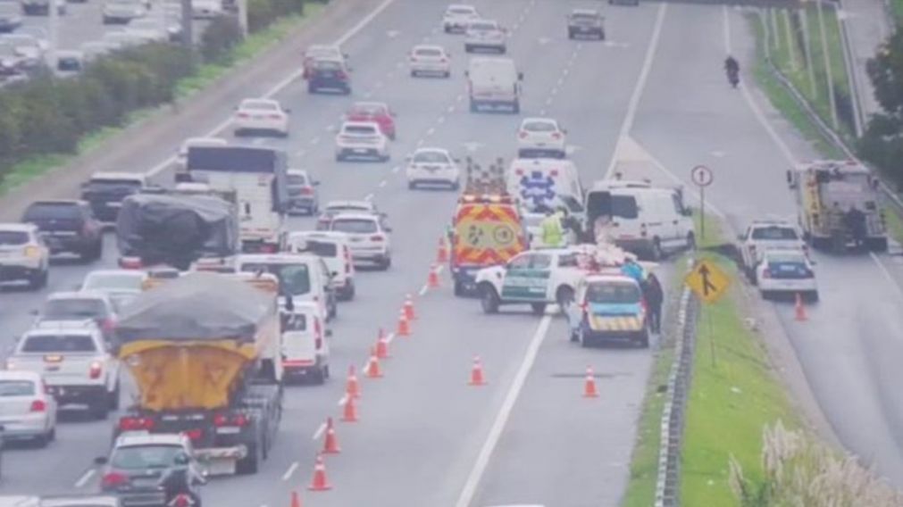 Choque y muerte sobre el acceso oeste.