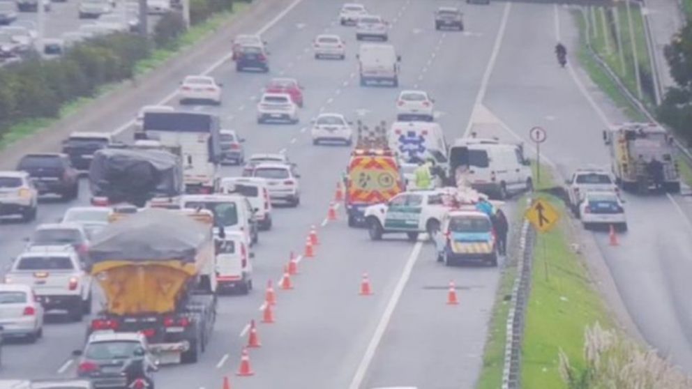 Choque y muerte sobre el acceso oeste.