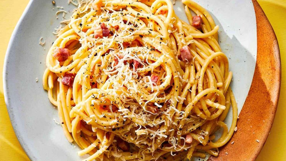 Carbonara, un plato bien italiano (Imagen ilustrativa).