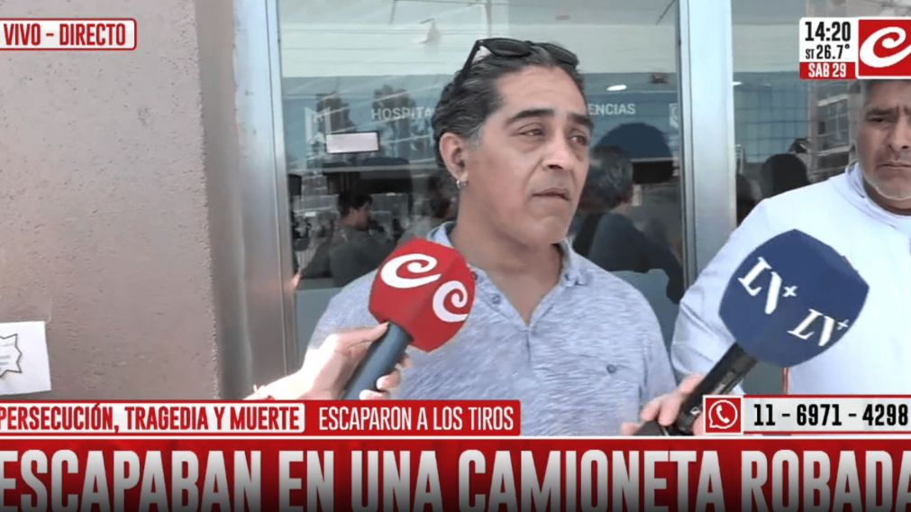 El padre de la nena asesinada pidi� justicia por su hija.