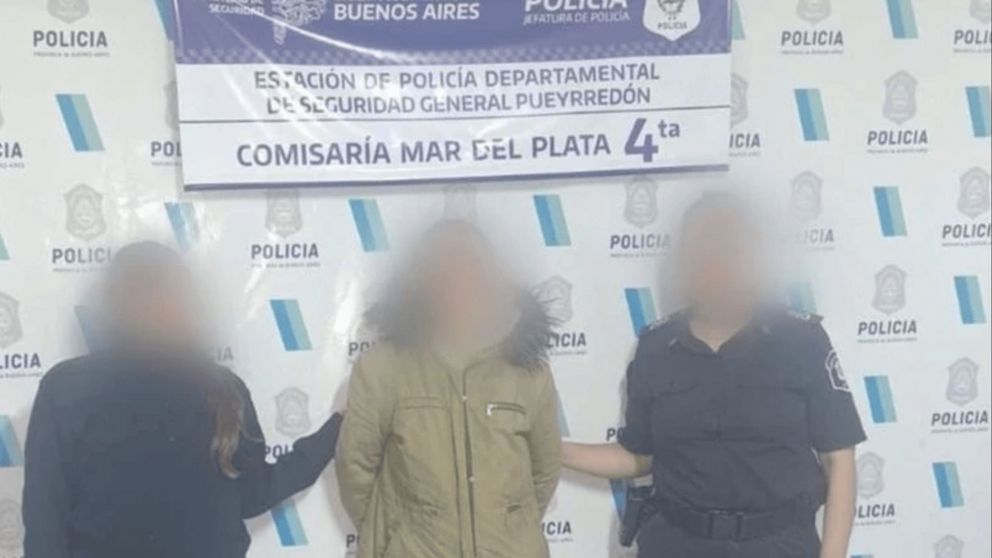La mujer fue detenida despues de lastimar a su pareja.