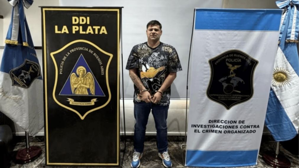 Iván Tobar terminó detenido en el marco de una causa por "amenazas agravadas" (Imagen: DDI de La Plata).