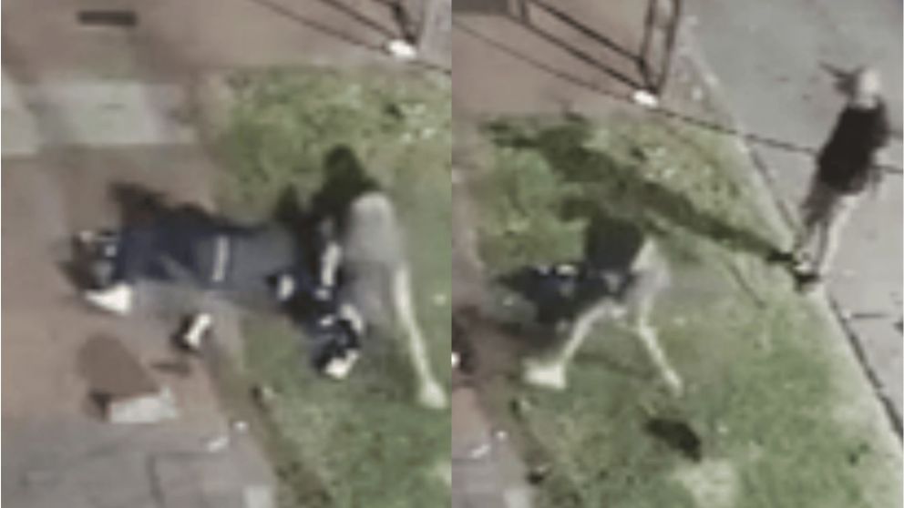 La delincuente atacó a la chica con un cuchillo mientras intentaba sustraerle sus pertenencias (Imagen: Captura video).