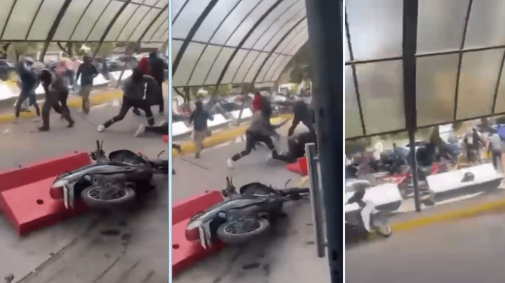 El enfrentamiento lo protagonizaron barras de Estudiantes y Gimnasia de La Plata.