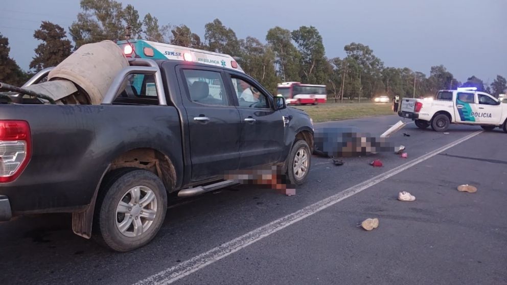 El accidente ocurrido en el kilómetro 49 de la Ruta 2.