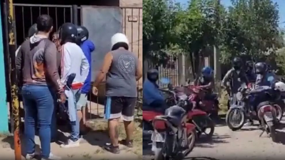 Así compañeros del delivery increparon al asaltante.