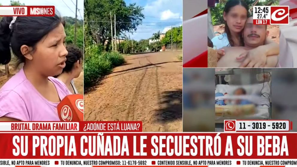 Cristina, madre de Luana, lucha por recuperar a su hija después de que su cuñada se quedara con ella mediante documentos "truchos".