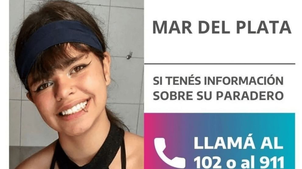 Buscan a una adolescente que desapareció en la ciudad de Mar del Plata.