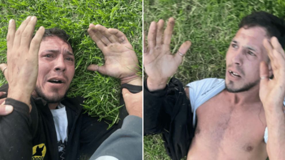 El ladr�n fue linchado y lo dejaron desnudo.