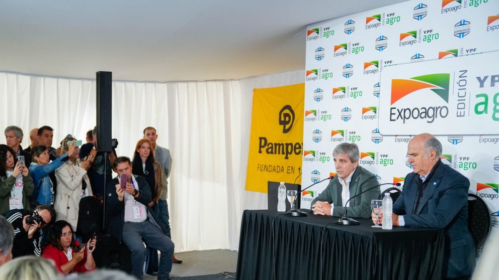El ministro participó ayer de la muestra Expoagro que se realiza en la ciudad de San Nicolás.