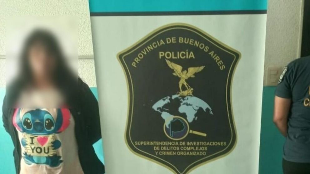 Esta es la mujer que result� capturada por los investigadores policiales.