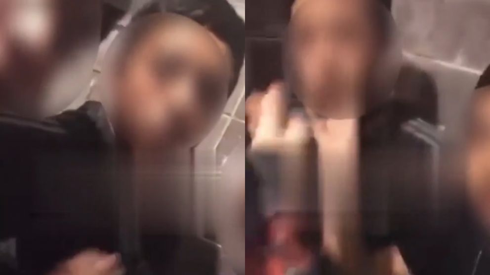 Recibieron a los cachetazos en un instituto al chico de 14 años imputado por el caso (Capturas de video).