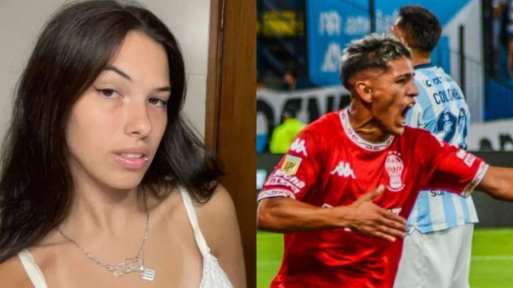 La joven descubrió la infidelidad en pleno partido entre Racing y Huracán.