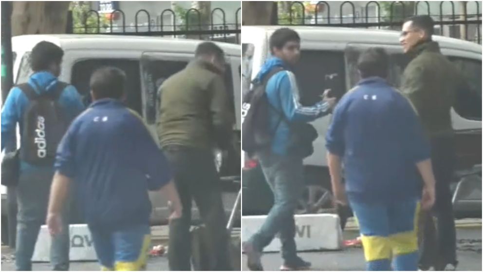 El supuesto infiltrado quedó filmado por la cámara de Crónica HD.