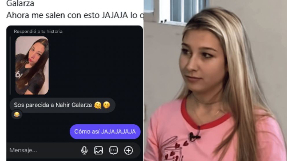 La publicación de la chica "parecida" a Nahir Galarza generó una ola de comentarios en la plataforma (Captura Threads/Archivo).