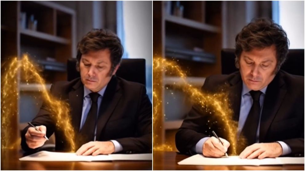 El video fue compartido en la cuenta de Instagram de Milei.