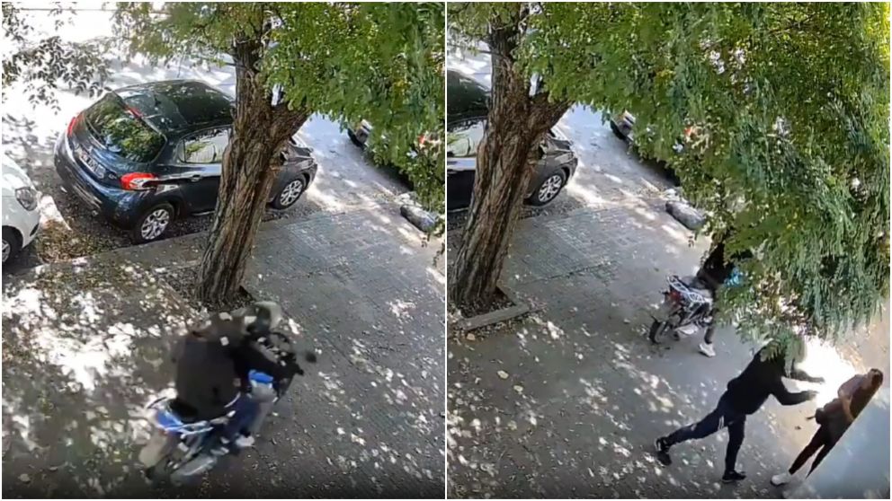 La víctima no pudo evitar el robo al ser sorprendida por los asaltantes.