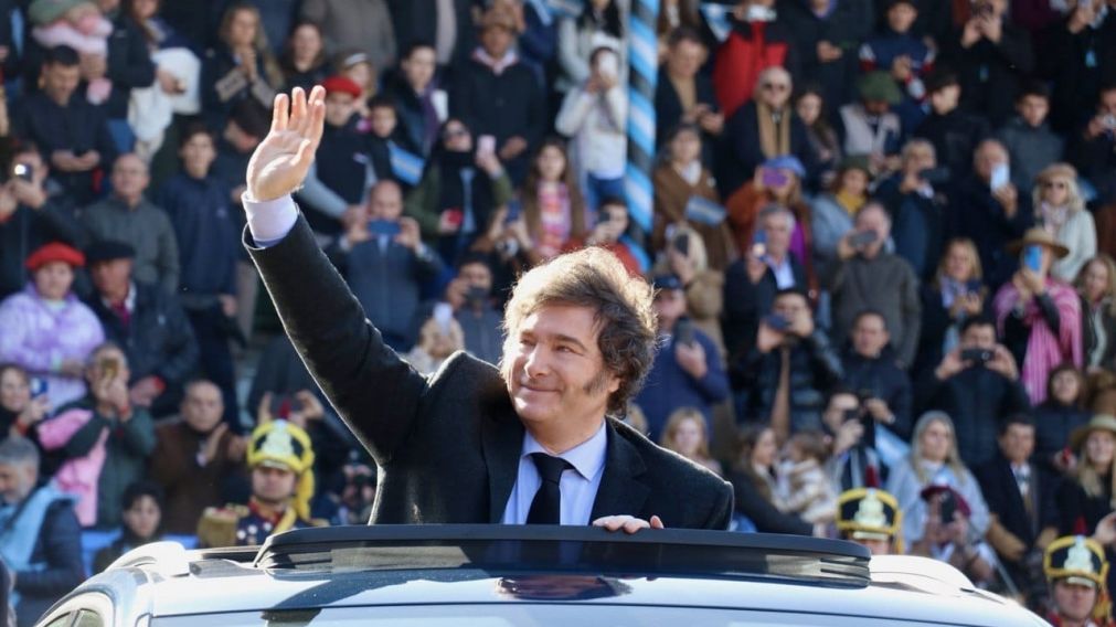 Javier Milei visitó por cuarta vez el predio de La Rural.