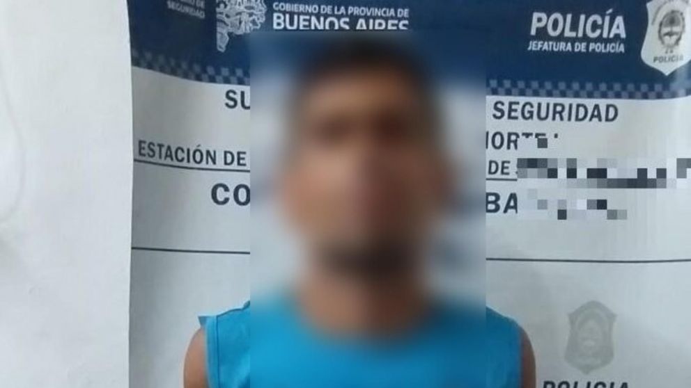 Este es el individuo que resultó aprehendido por los uniformados.