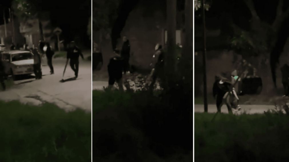 Brutal enfrentamiento entre hinchas de Sarmiento de Junín.