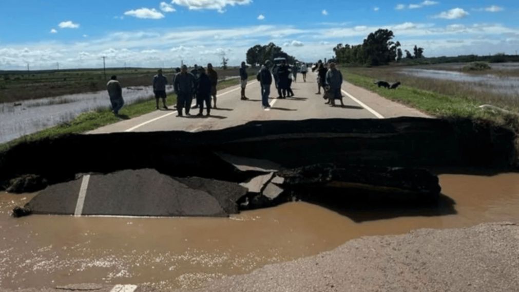 Así se desplomó la Ruta 3.