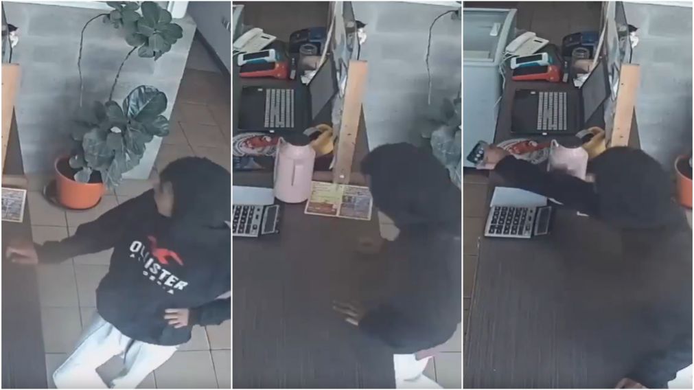 Una cámara de seguridad del lugar filmó el hurto.