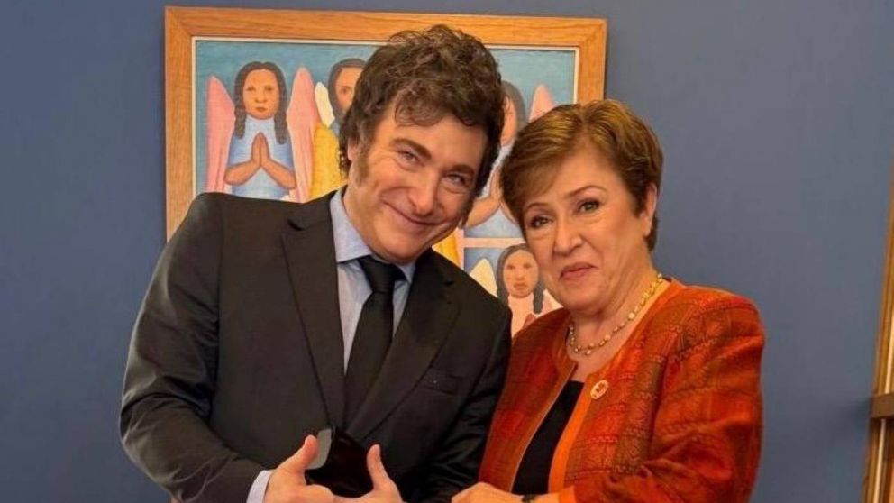 Javier Milei se reunió con la titular del FMI, Kristalina Georgieva, durante la cumbre del G20.