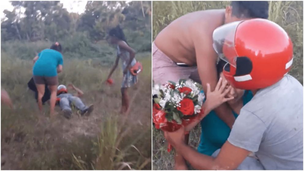 Broma pesada: su novio le hizo creer que había muerto en un accidente, pero en realidad era una propuesta de casamiento.