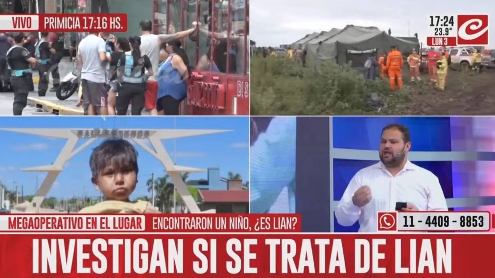 Encontraron un nene perdido en la Ciudad de Buenos Aires: investigan si es Lian
