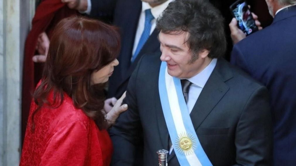 El cruce entre Javier Milei y Cristina Kirchner.