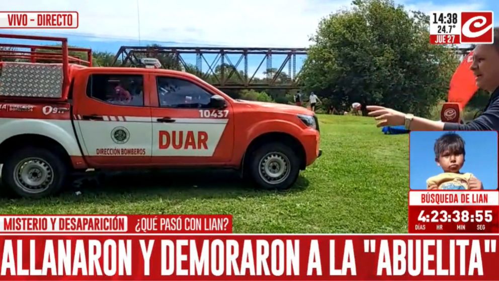 Este jueves continuaron los operativos para encontrar al nene.