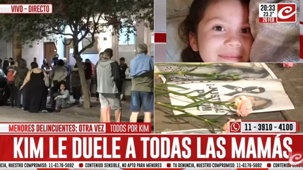 Profundo dolor en el velatorio de los restos de Kim Gómez. (Crónica HD).