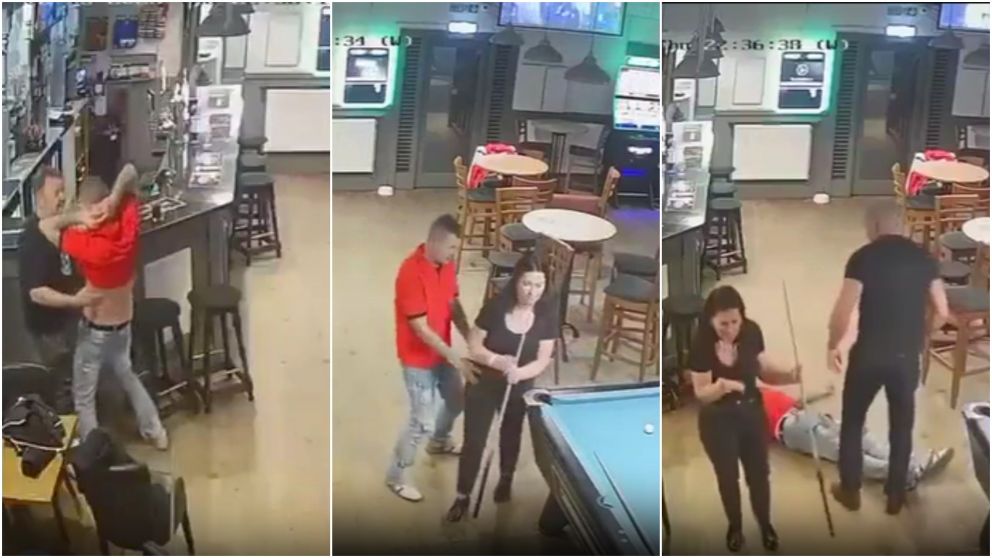 El terrible golpe de nocaut quedó filmado.