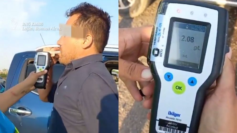 El conductor tenía 2,08 gramos de alcohol por litro de sangre (Capturas de video).