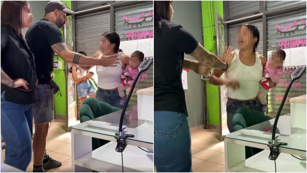 La tensa situaci�n qued� filmada en un video.