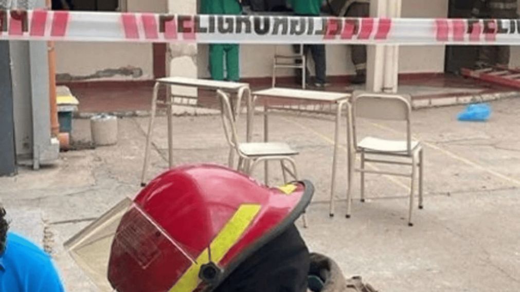 Colapsó el piso de un aula en una escuela de Sunchales