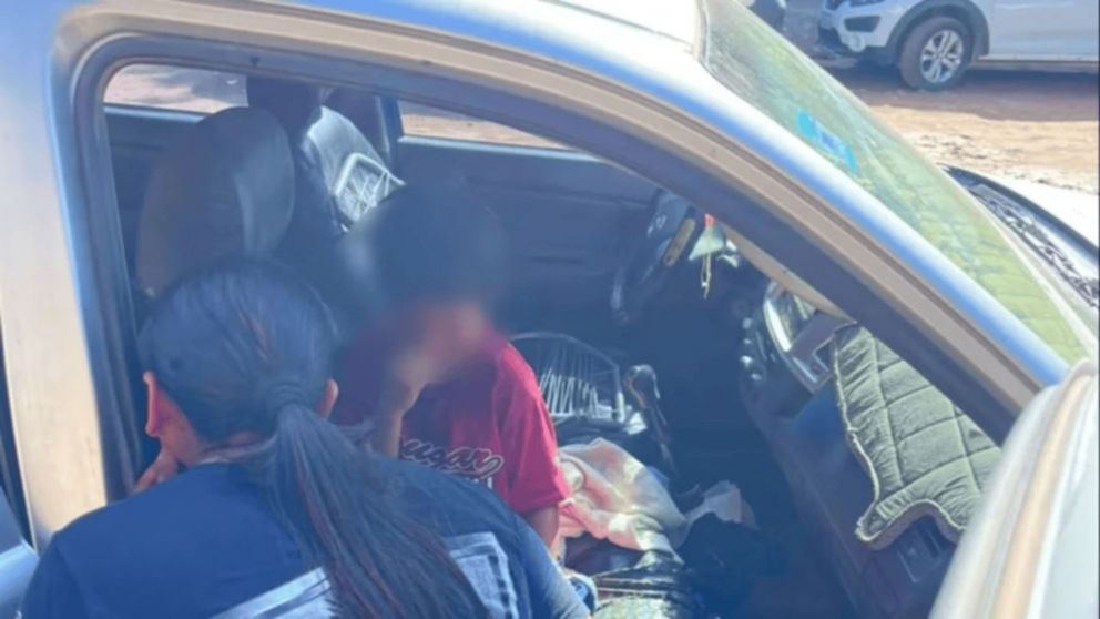 Así fue el rescate de los menores (Gentileza El Tribuno).