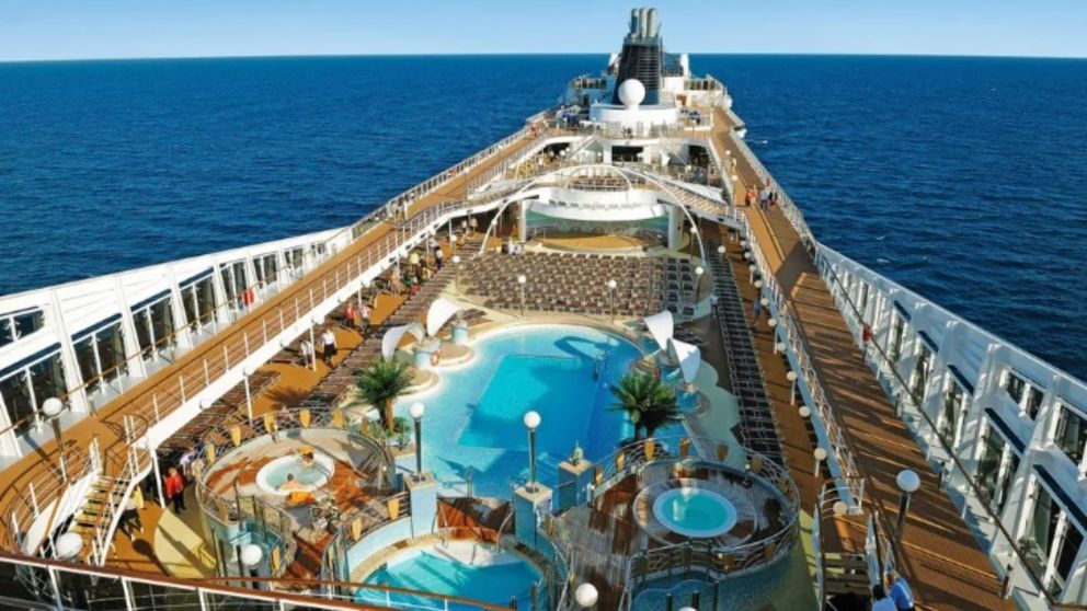 El crucero MSC Poesía en el que ocurrió el hecho (Gentileza El Observador).