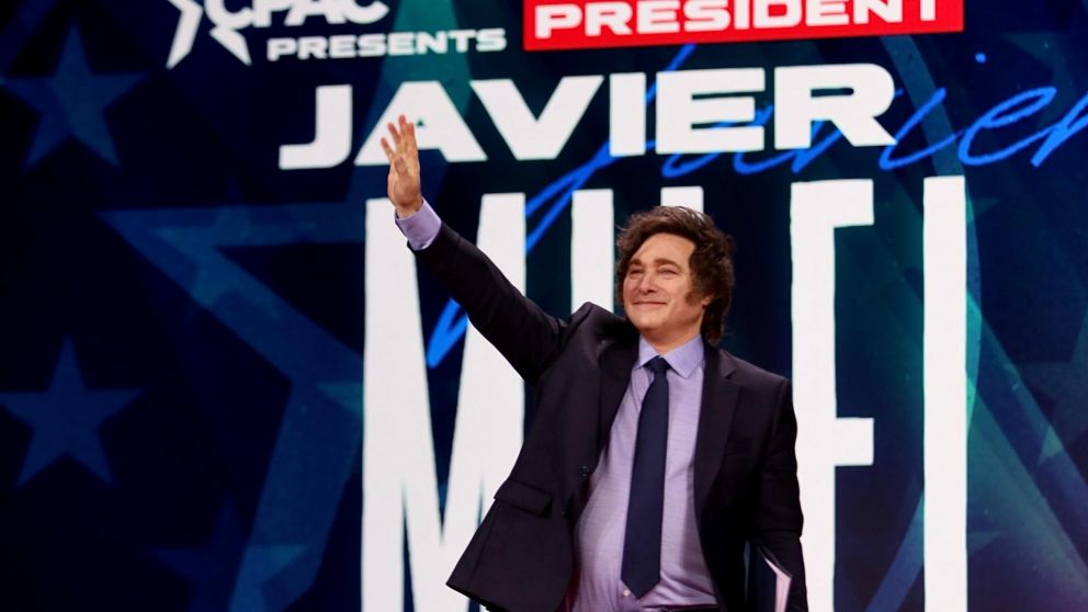 Javier Milei en la CPAC.