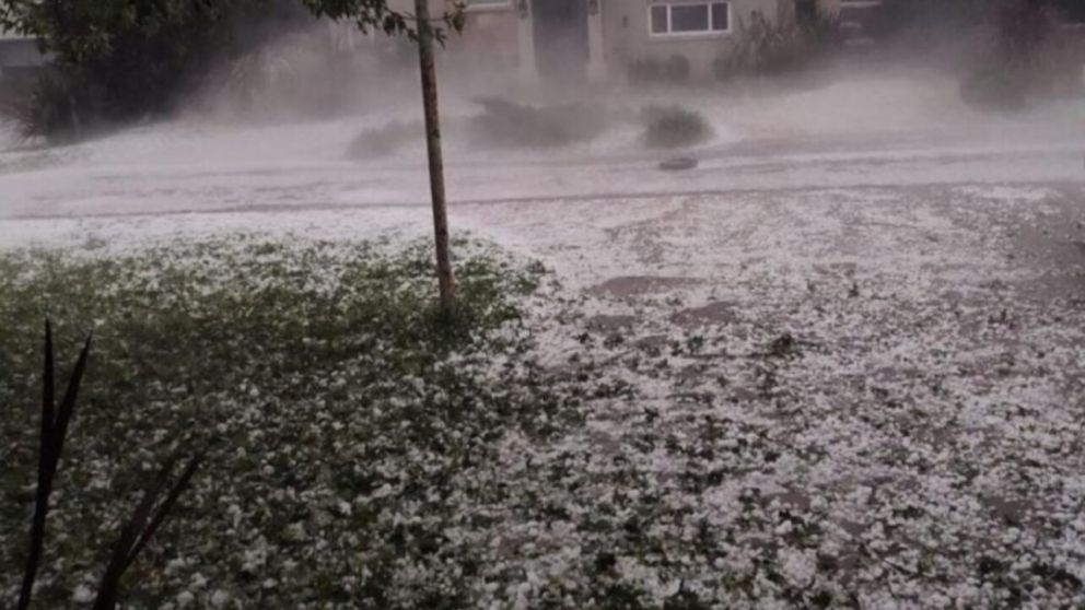 El granizo caído en Mar del Plata tenía 4 centímetros de circunferencia (X).