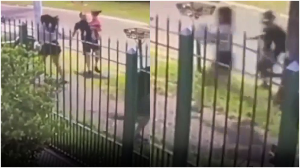 El hecho de inseguridad fue captado por una cámara de vigilancia.