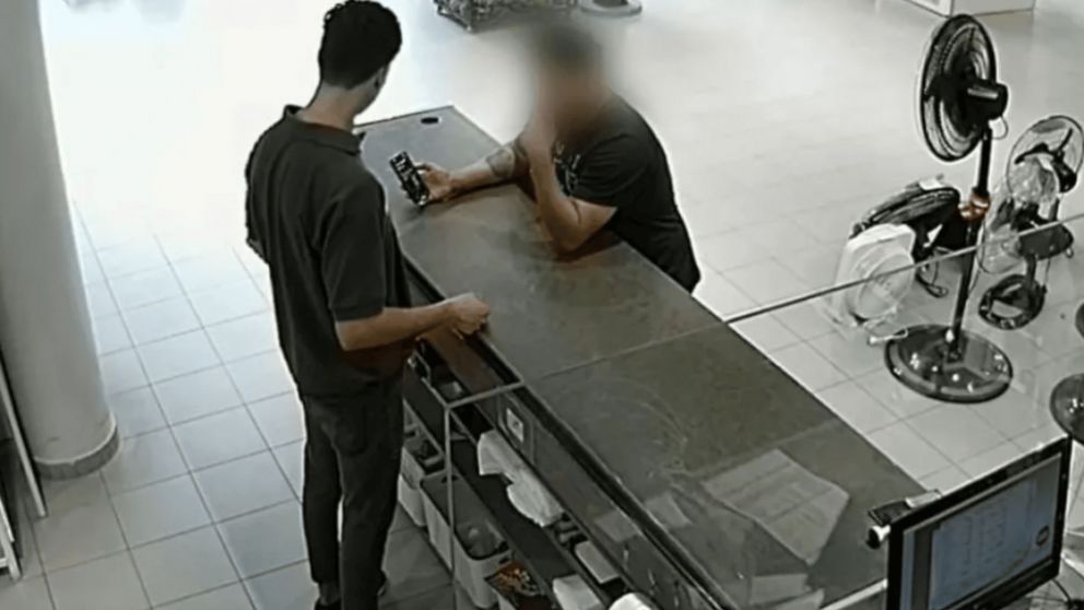 Los registros fílmicos fueron claves para ubicar al acusado (Foto 0223).