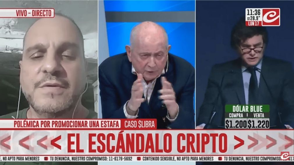 Leonardo Cositorto  habl� del esc�ndalo cripto con Chiche Gelblung.