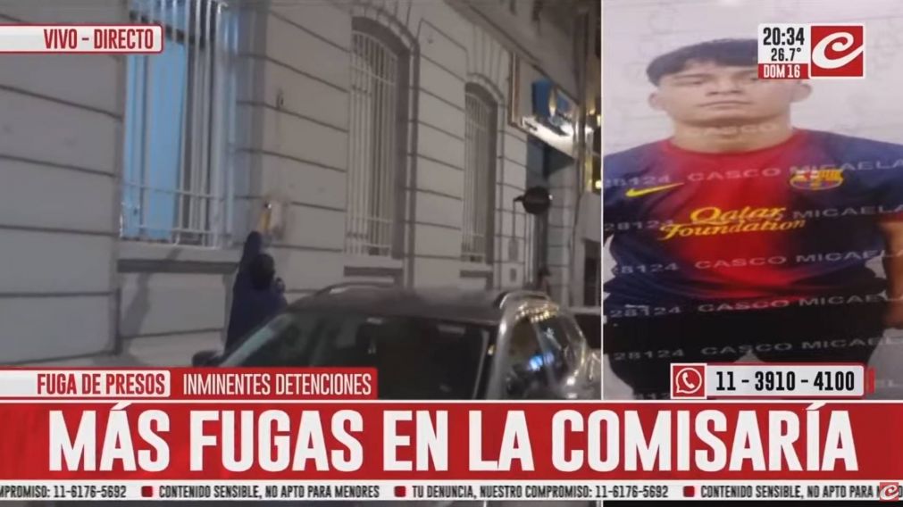 Wilson Marcelo Ramírez Ríos es el preso que se escapó de la Comisaría 1D de Retiro.