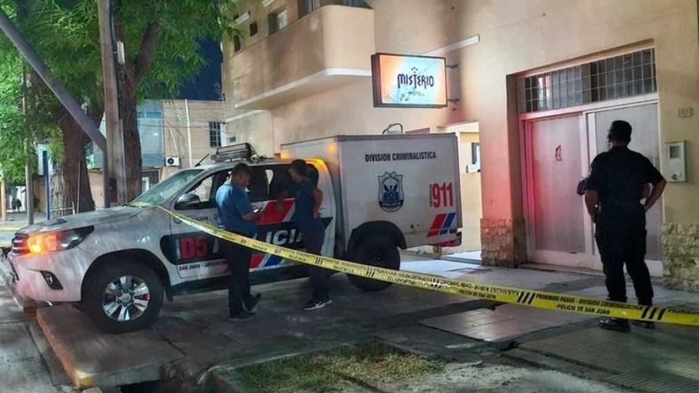 La joven de 22 años murió en el hotel Misterio, en San Juan (gentileza Diario Huarpe).
