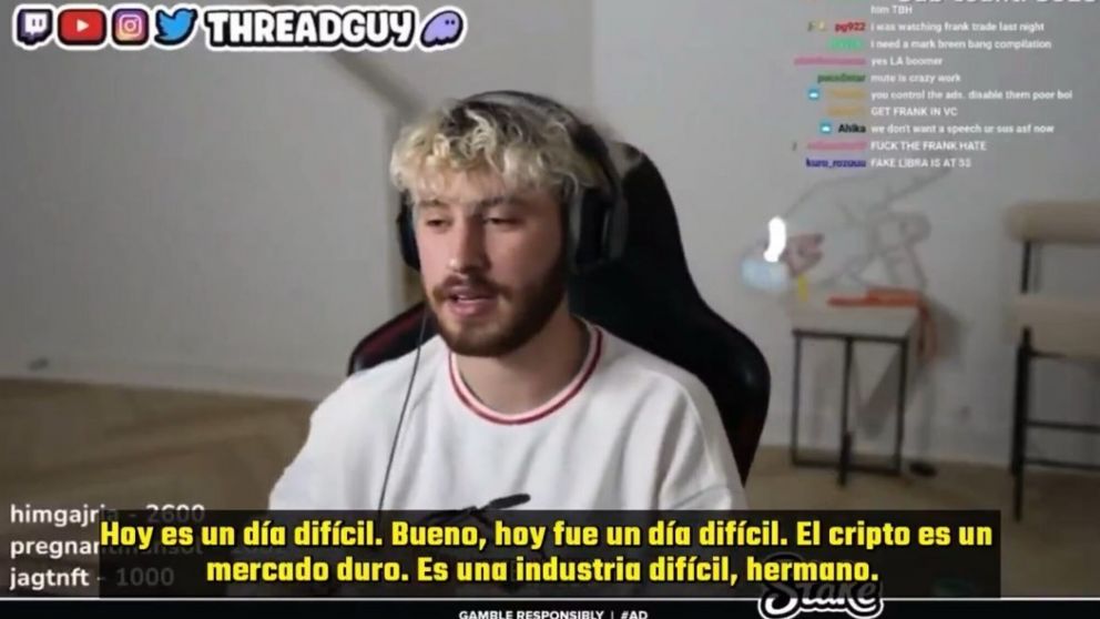 El descargo del influencer estafado.