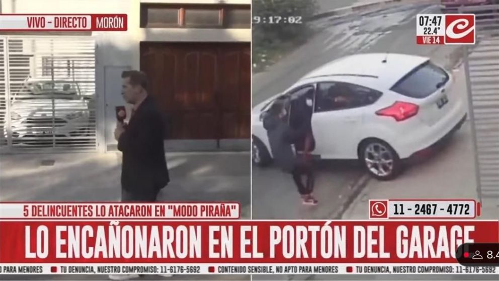 CRÓNICA ESTUVO EN EL LUGAR DEL HECHO, QUE FUE CAPTARON POR UNA CÁMARA DE SEGURIDAD.
