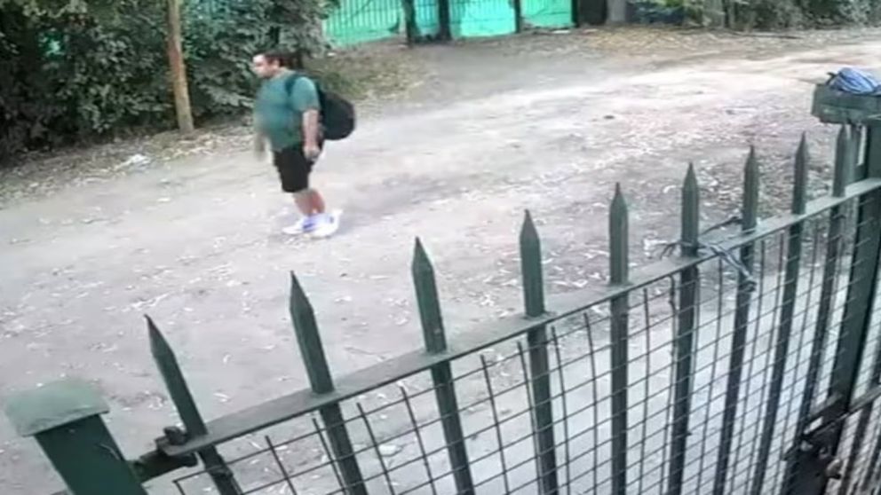 El momento del robo quedó grabado por una cámara.